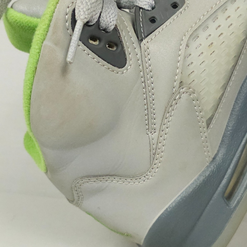 Nike Air Jordan 5 Retro Shoes Youth Size 5Y GS Green Bean Silver Reflective - Picture 11 of 16